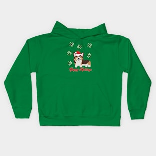 Corgi Christmas, Yappy Holidays, Dog lover Christmas gift Kids Hoodie